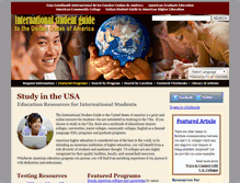 Tablet Screenshot of internationalstudentguidetotheusa.com